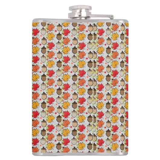 Acorne und Blätter VII Flachmann (Rückseite)