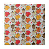 Acorne und Blätter VII Fliese (Vorderseite)