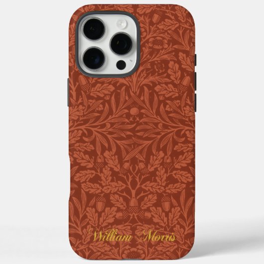 Acorne und Eichenmuster - Morris William Case-Mate iPhone Hülle (Rückseite)