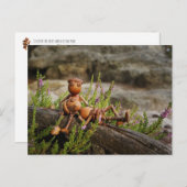 Acornelf und Mädchen, die sich im Heide ruhen - Li Postkarte (Vorne/Hinten)