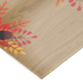 Acorns Autumn Orange Tan Tablecloth Tischdecke (Schrägansicht)