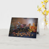 Acorns Freude Herbstfahrt Grußkarte SvG Karte (Gelbe Blume)