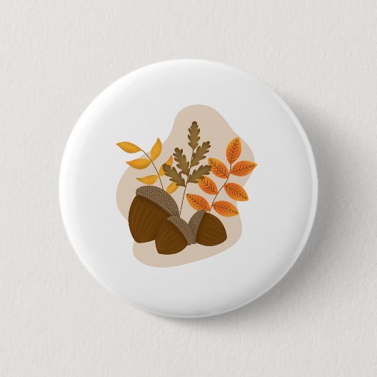 Acorns Herbstfall Button (Vorderseite)