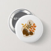 Acorns Herbstfall Button (Vorne & Hinten)
