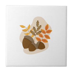 Acorns Herbstfall Fliese