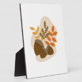 Acorns Herbstfall Fotoplatte (Seite)