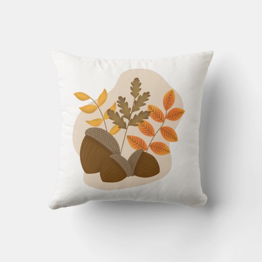 Acorns Herbstfall Kissen (Rückseite)