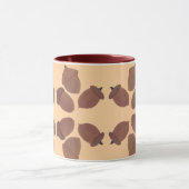 Acorns Pattern on Custom Mugs Tasse (Zentrum)