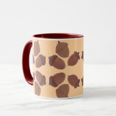 Acorns Pattern on Custom Mugs Tasse (Vorderseite Links)