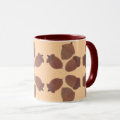 Acorns Pattern on Custom Mugs Tasse (VorderseiteRechts)