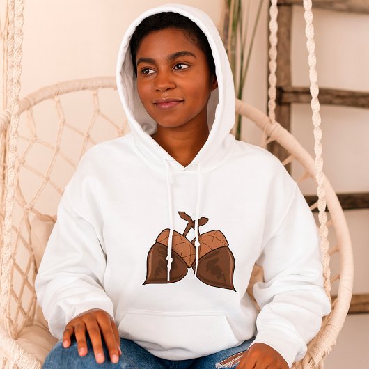 Acorns Rustikale Herbstwälder Natur Hoodie