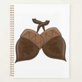 Acorns Rustikale Herbstwälder Natur Planer (Vorderseite)