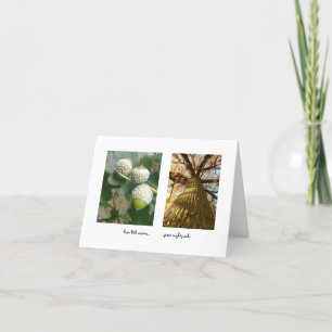 Acorns to Oaks Card Feiertagskarte