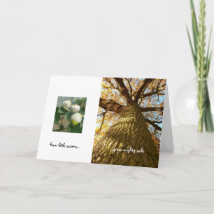Acorns to Oaks Card Karte