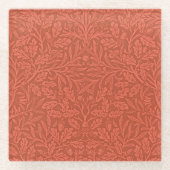 Acorns und Oak Blätter von William Morris Glasuntersetzer (Vorderseite)