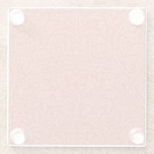 Acorns und Oak Blätter von William Morris Glasuntersetzer (Rückseite)