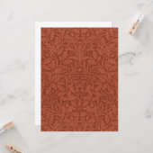 Acorns und Oak-Blätter (von William Morris) Karte (Vorderseite/Rückseite Beispiel)