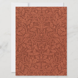 Acorns und Oak-Blätter (von William Morris) Karte