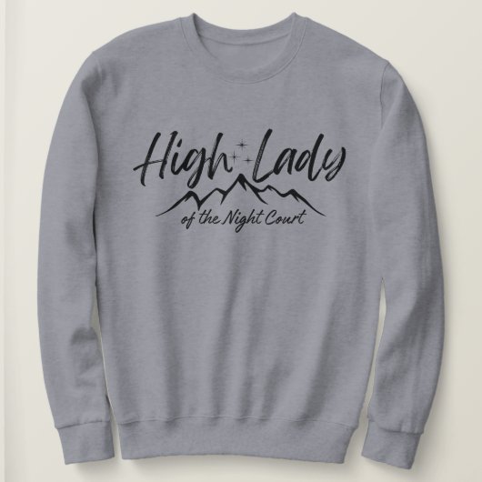 ACOTAR Feyre High Lady of the Night Court Velaris Sweatshirt (Design vorne)