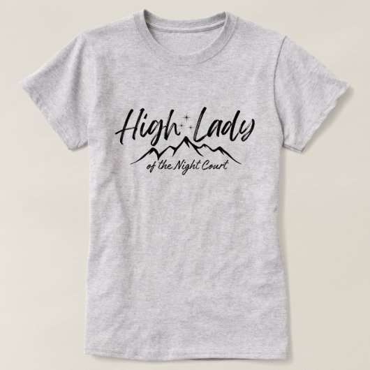 ACOTAR Feyre High Lady of the Night Court Velaris T-Shirt (Design vorne)