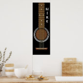 ACOUSITIC GUITAR 12 X 36 POSTER BANNER (Küche)