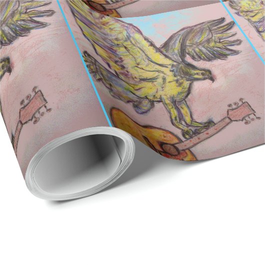 Acoustic Fish Hawk Geschenkpapier (Rolleneckpunkt)