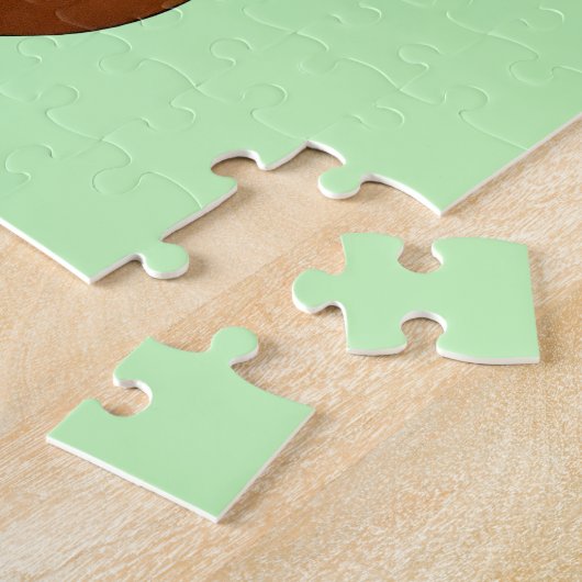 Acoustic Gitarre Musical Green Puzzle (Seite)