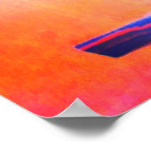 Acoustic Gitarre Perspective Colors of Music Poster (Ecke)