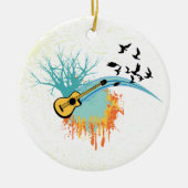 Acoustic Gitarre-Sonderschmuck Keramik Ornament (Vorne)