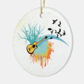 Acoustic Gitarre-Sonderschmuck Keramik Ornament (Links)