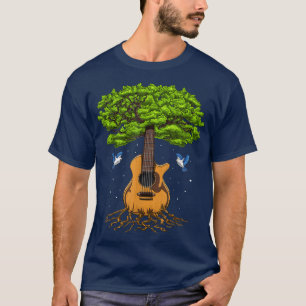 Acoustic Gitarrenbaum des Lebens Natur Funny Guita T-Shirt