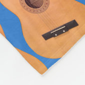 Acoustic Gitarrenmuster Fleecedecke (Ecke)