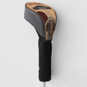 Acoustic Gitarrist Tan Brown Golf Headcover (angewinkelt)