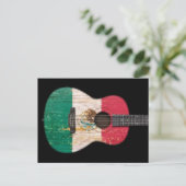 Acoustic Guitar, alt und abgetragen, mexikanische Postkarte (Stehend Vorderseite)