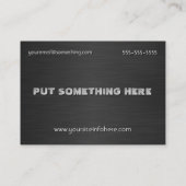 Acoustic Guitar Black Visitenkarte (Rückseite)