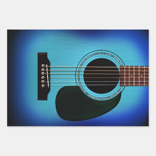 Acoustic Guitar Bundle Geschenkpapier Set (Vorderseite 3)