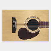 Acoustic Guitar Bundle Geschenkpapier Set (Vorderseite)
