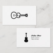 Acoustic Guitar Business Cards Visitenkarte (Vorne/Hinten)