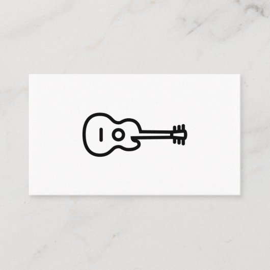 Acoustic Guitar Business Cards Visitenkarte (Vorderseite)