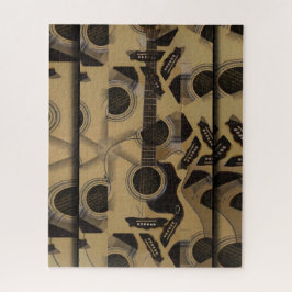 Acoustic Guitar Cubism Puzzle