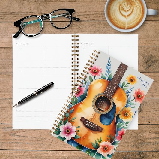 Acoustic Guitar Floral Planer