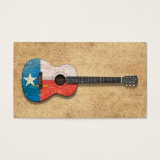 Acoustic Guitar, gealtert und abgetragen Texas Fla