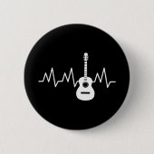 Acoustic Guitar Heart Beat Button (Vorderseite)