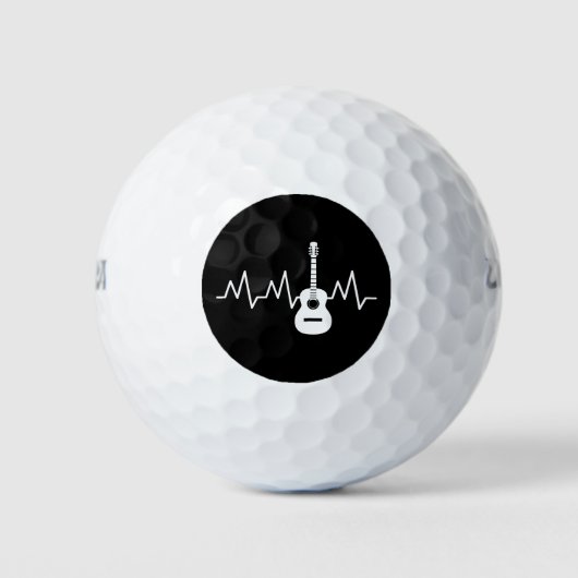 Acoustic Guitar Heart Beat Golfball (Vorderseite)