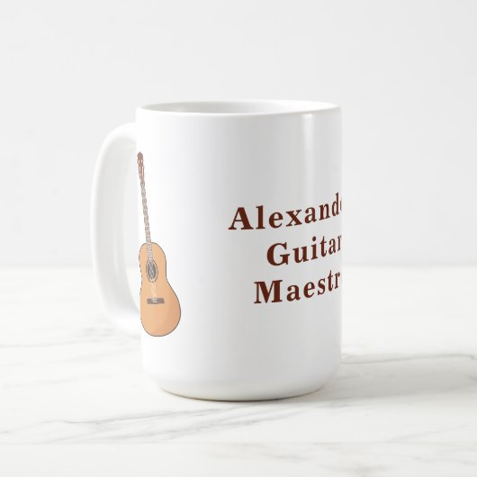 Acoustic Guitar Kaffeetasse (Vorderseite Links)