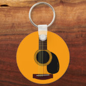 acoustic guitar keychain schlüsselanhänger (Vorderseite)