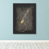 Acoustic Guitar Leinwand Wall Art (Insitu (Holzboden))