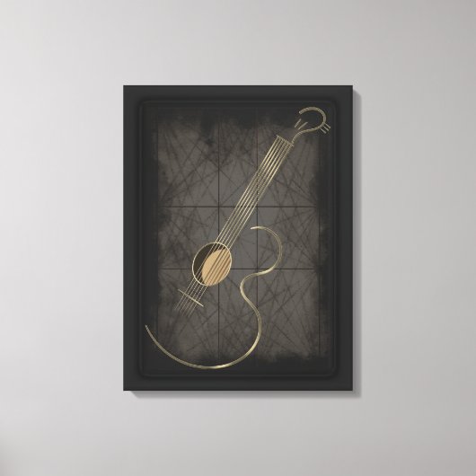 Acoustic Guitar Leinwand Wall Art (Vorderseite)