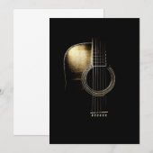 Acoustic Guitar Lite Dankeskarte (Vorne/Hinten)