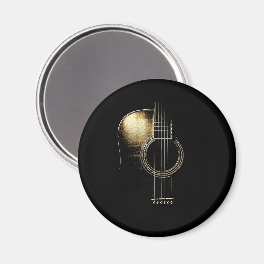 Acoustic Guitar Lite Magnet (Vorderseite/Rückseite)